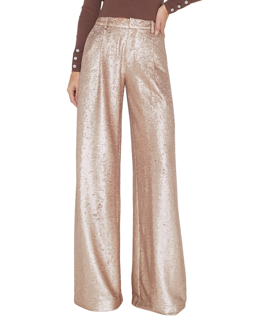 L Agence L'agence Allanah Mid Rise Trouser In Brown