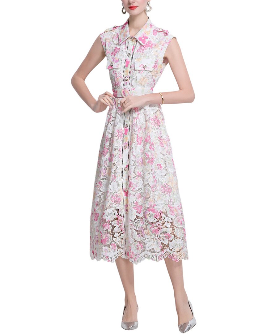 Kaimilan Midi Dress In White