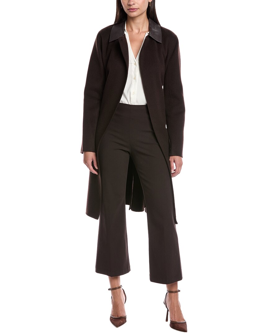 Theory Wool & Cashmere-blend Oaklane Coat In Black