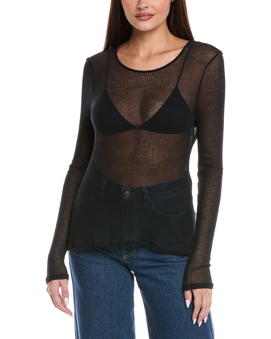 Majestic Filatures Cashmere-blend Top In Black