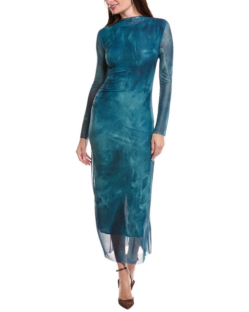 Ipponelli Mesh Maxi Dress In Green