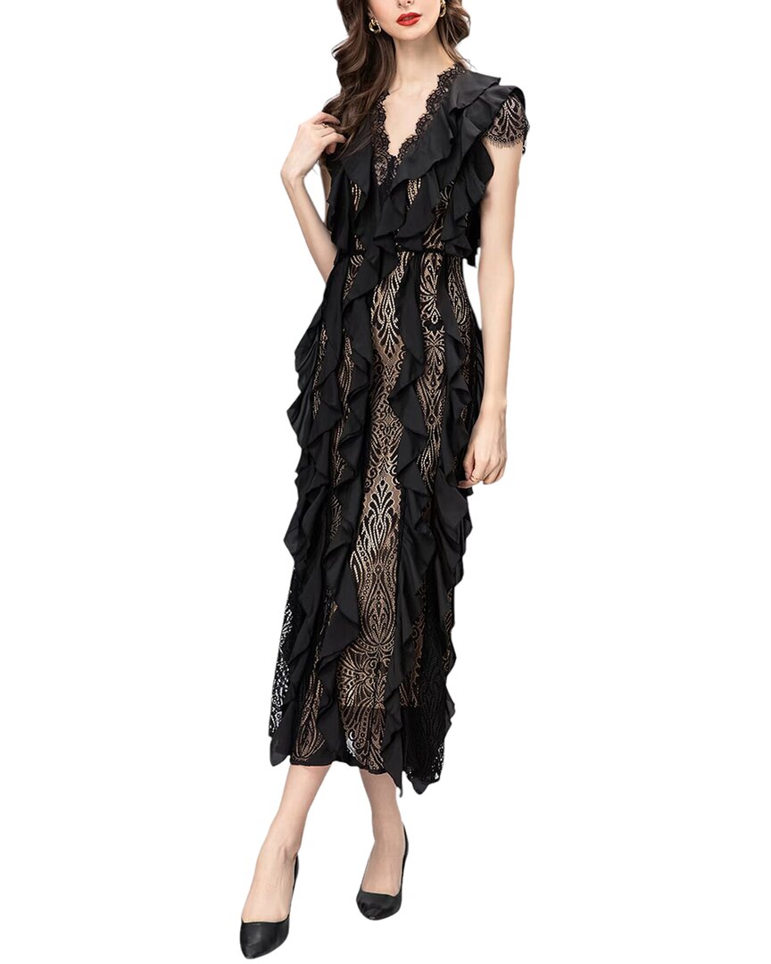 Burryco Sleeveless Midi Dress In Black