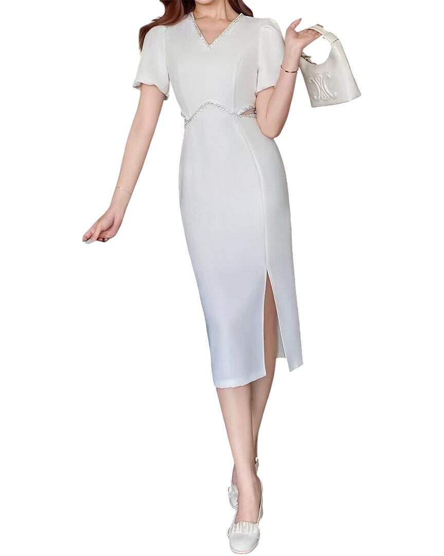 Burryco Midi Dress In White