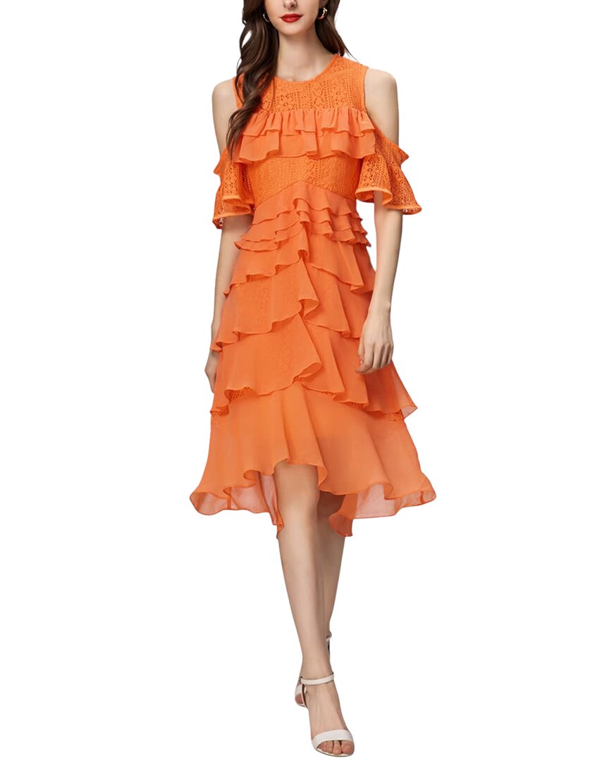Burryco Sleeveless Mini Dress In Orange