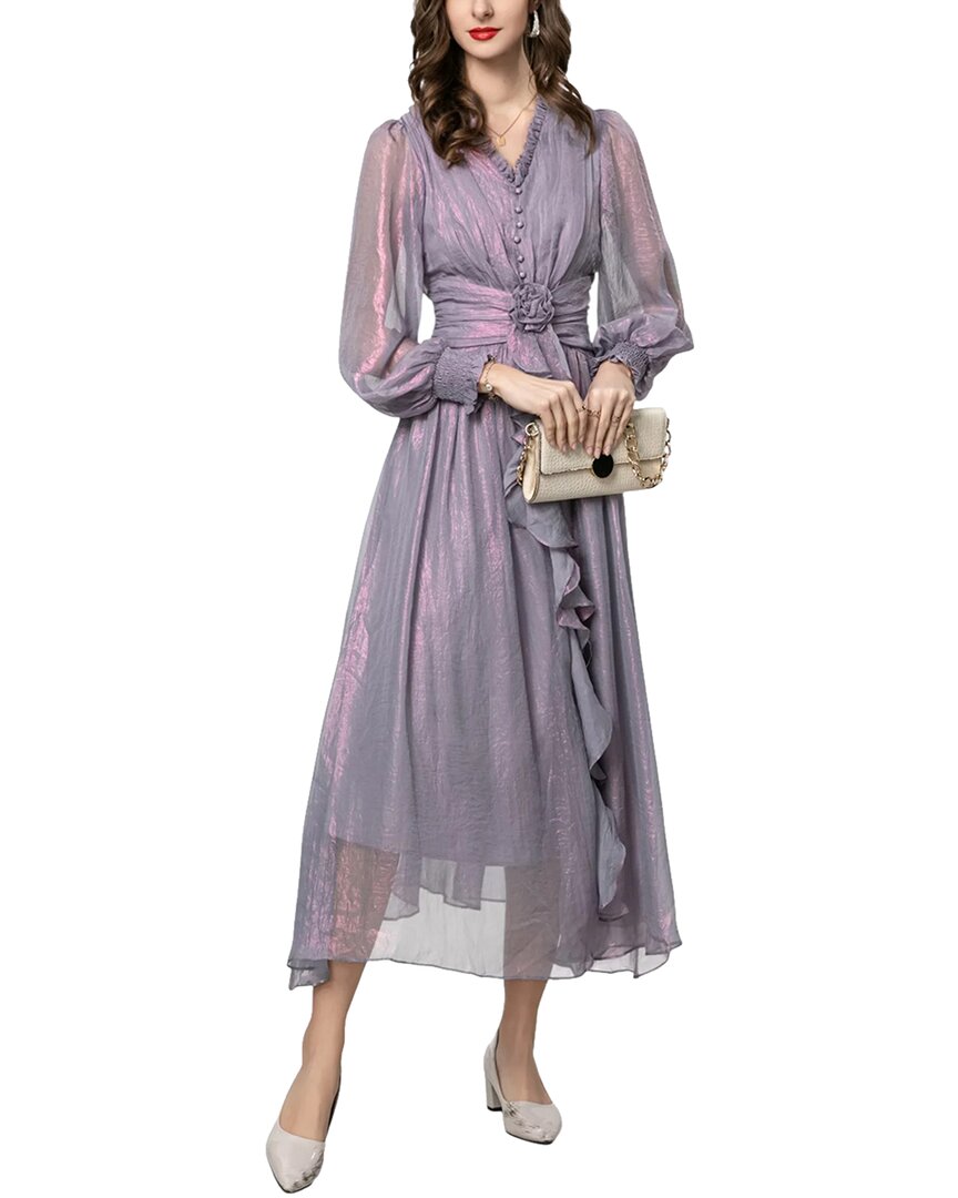 Burryco Midi Dress In Gray