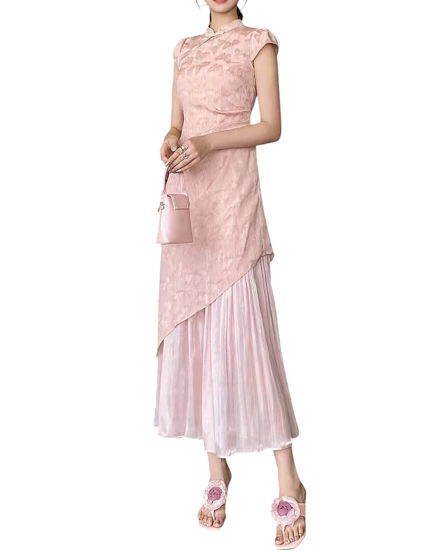 Burryco Midi Dress In Pink