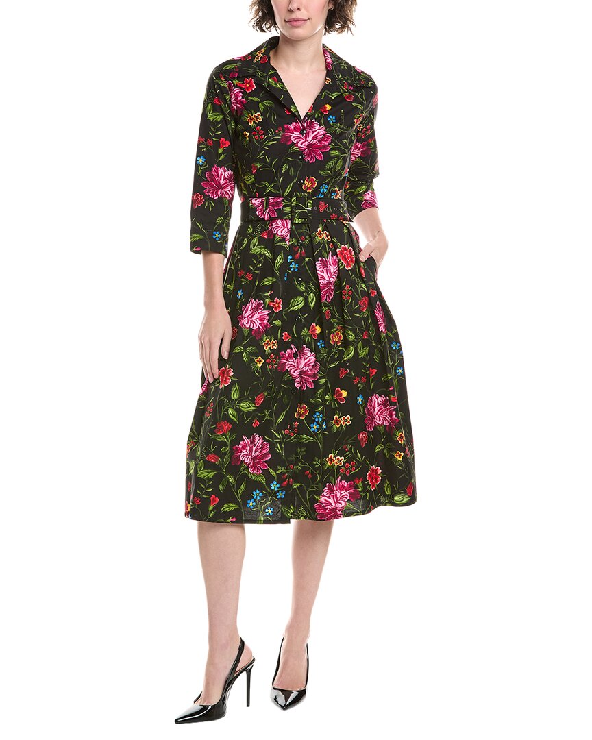 Samantha Sung Audrey 2 Shirtdress In Green