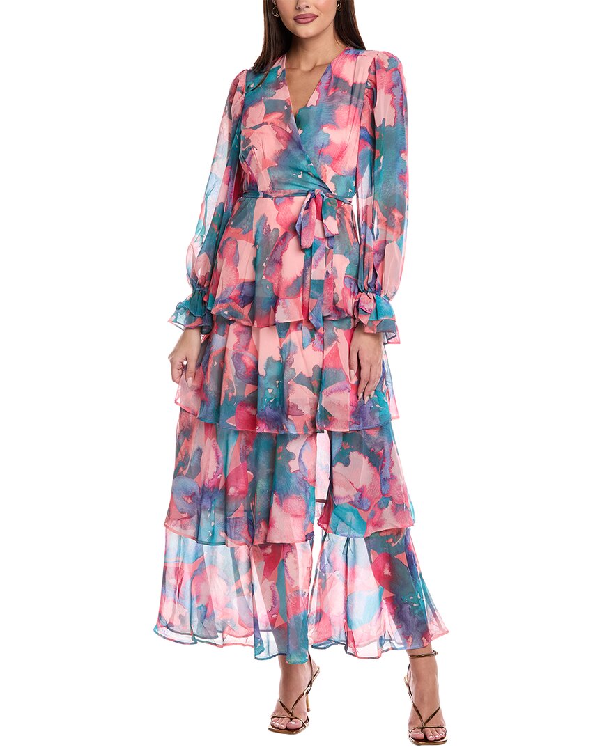 Hutch Bardot Maxi Dress In Multi