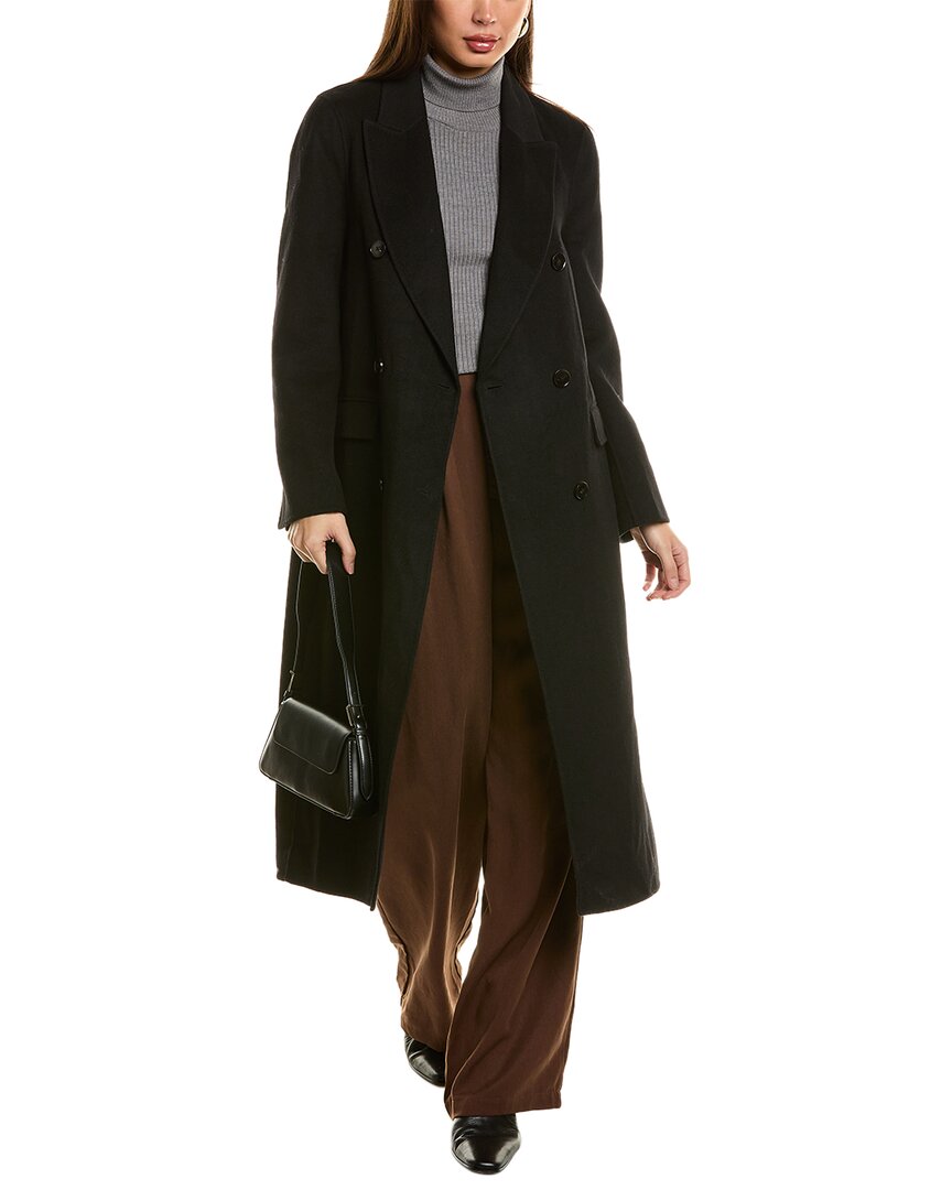 Reiss Arla Blindseam Coat In Black