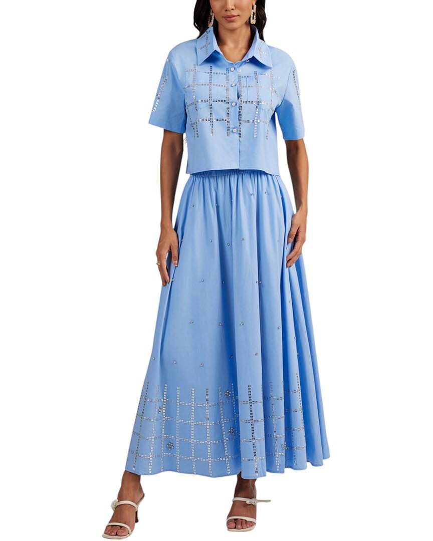 Kaimilan 2pc Top & Skirt Set In Blue
