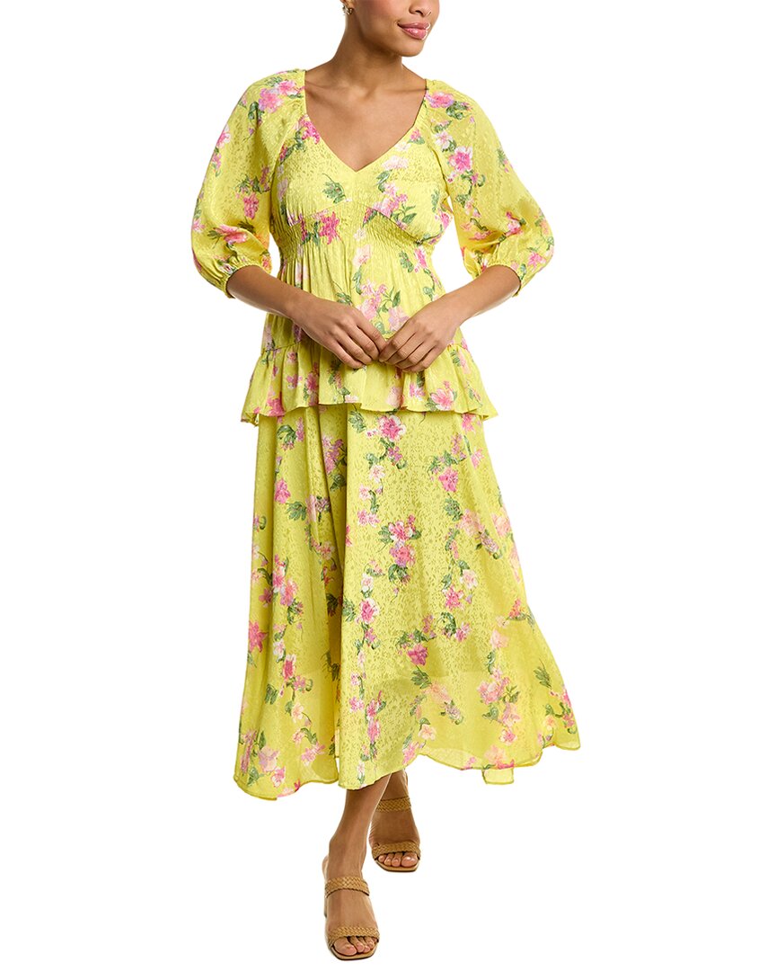 Shop Taylor Maxi Dress In Yellow