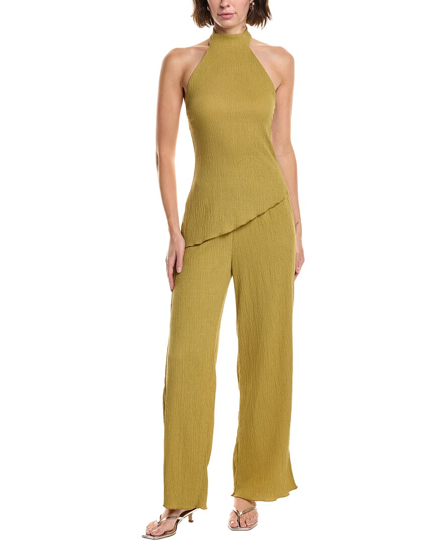 Abbey 2pc Top & Pant Set In Green