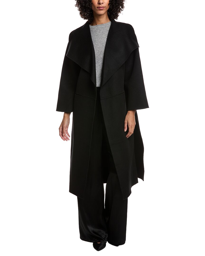 Totême Toteme Wool & Cashmere-blend Coat In Black