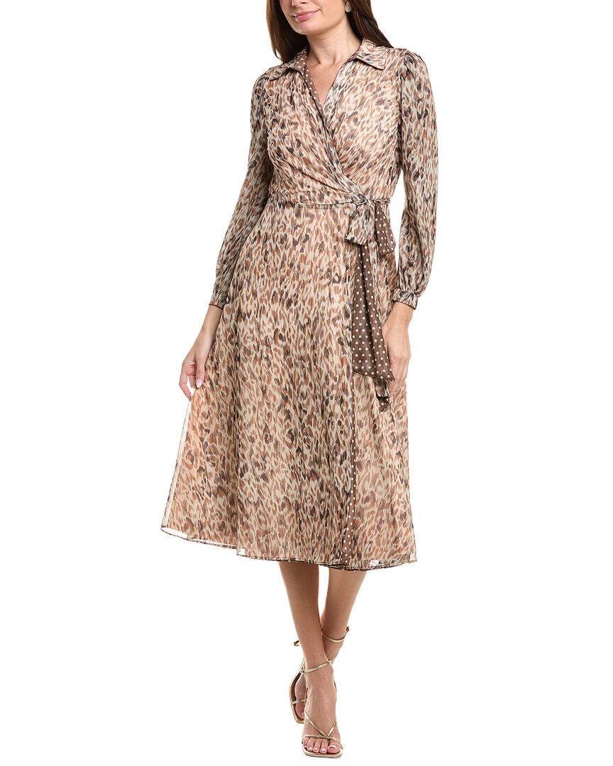 Laundry By Shelli Segal Reversible Wrap Dress In Multi