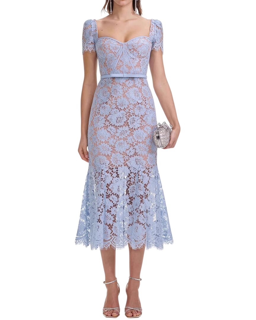 Anette Midi Dress In Blue
