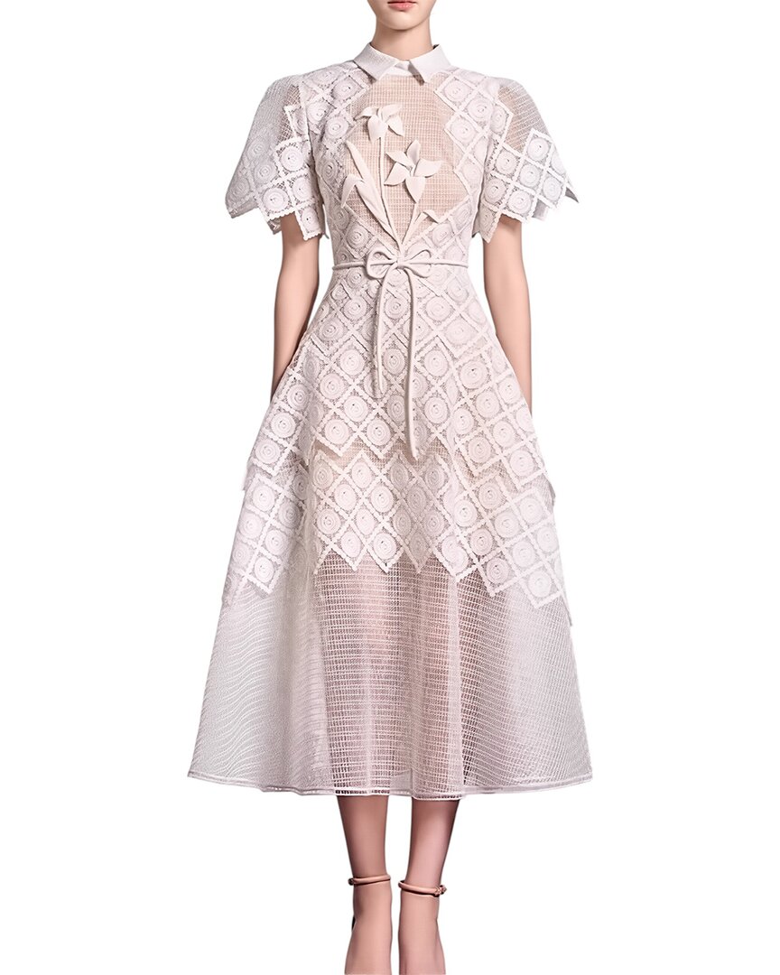 Anette Midi Dress In White