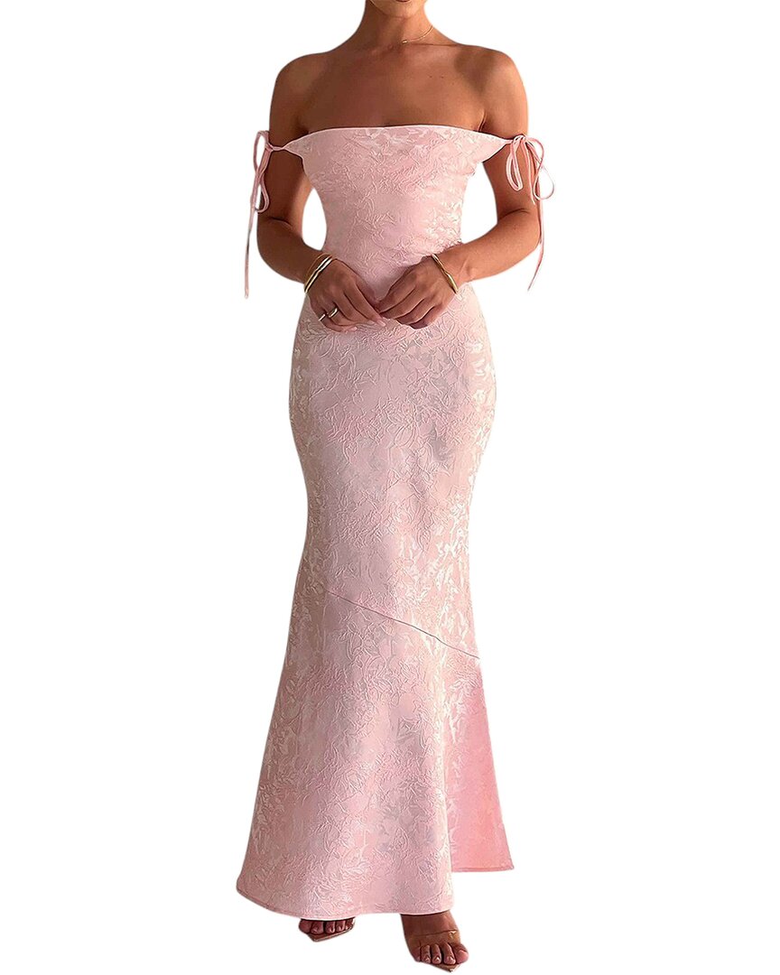 Luna Tuccini Maxi Dress In Pink