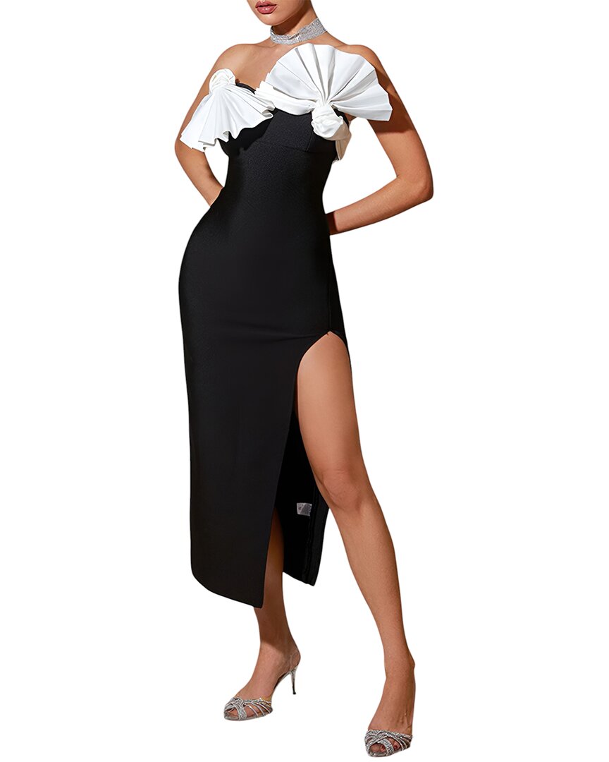 Daniele Oro Mini Dress In Black