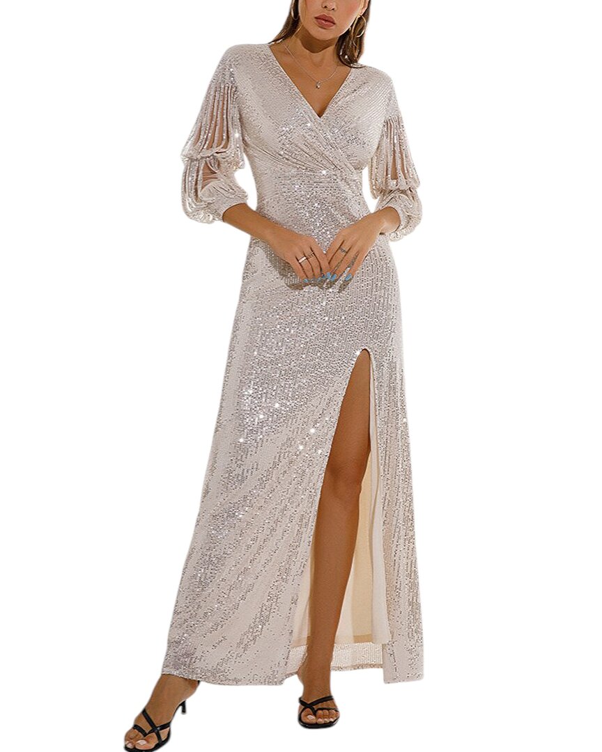 Amina Glam Maxi Dress In Multi