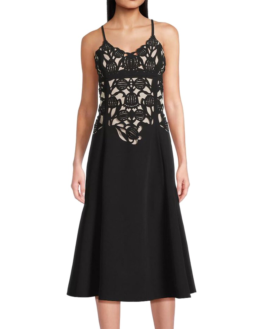 Focus By Shani Midi Dress In Black