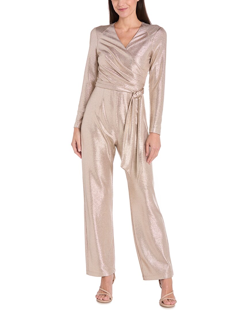 R & M Richards Rm Richards Jumpsuit In Gold