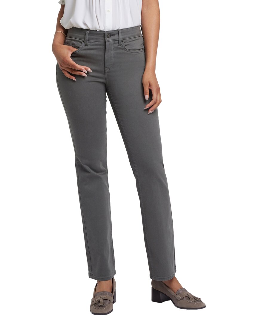 Nydj Petite Sheri Highlands High-rise Slim Jean In Gray