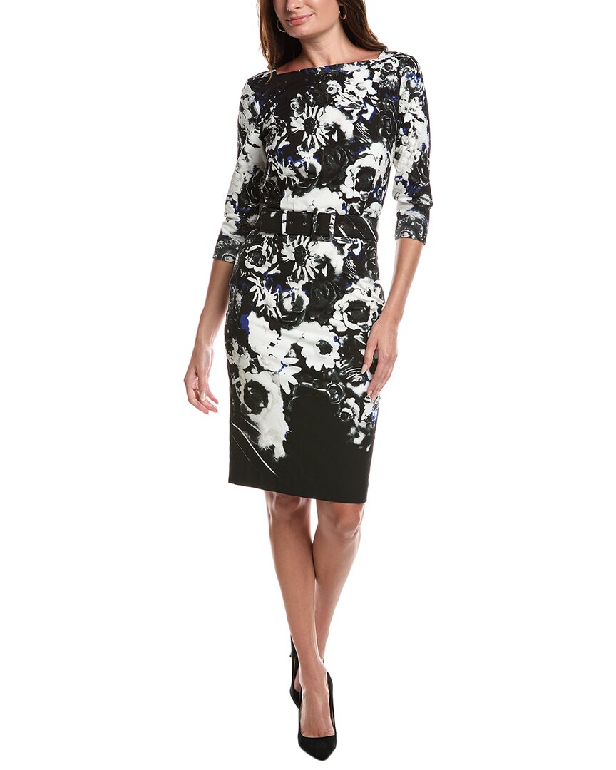 Samantha Sung Celine Sheath Dress In Black