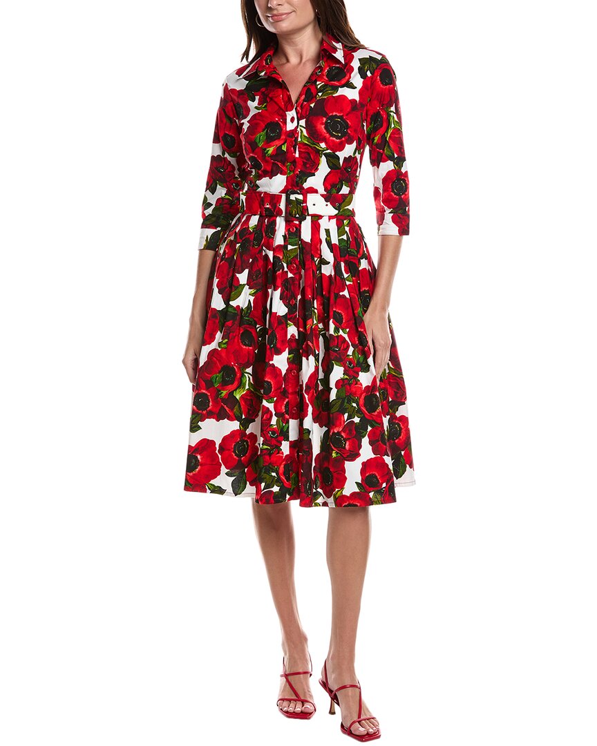 Samantha Sung Audrey Shirtdress In Multi