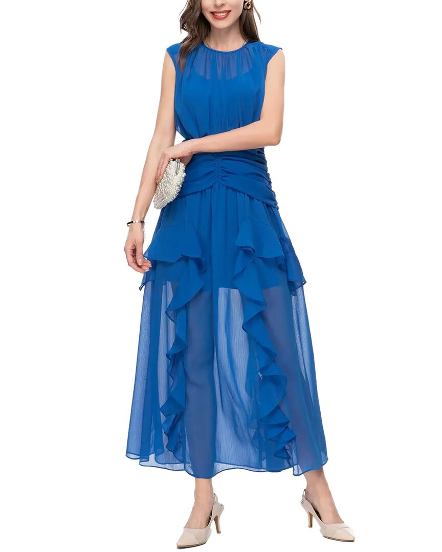 Lanelle Midi Dress In Blue