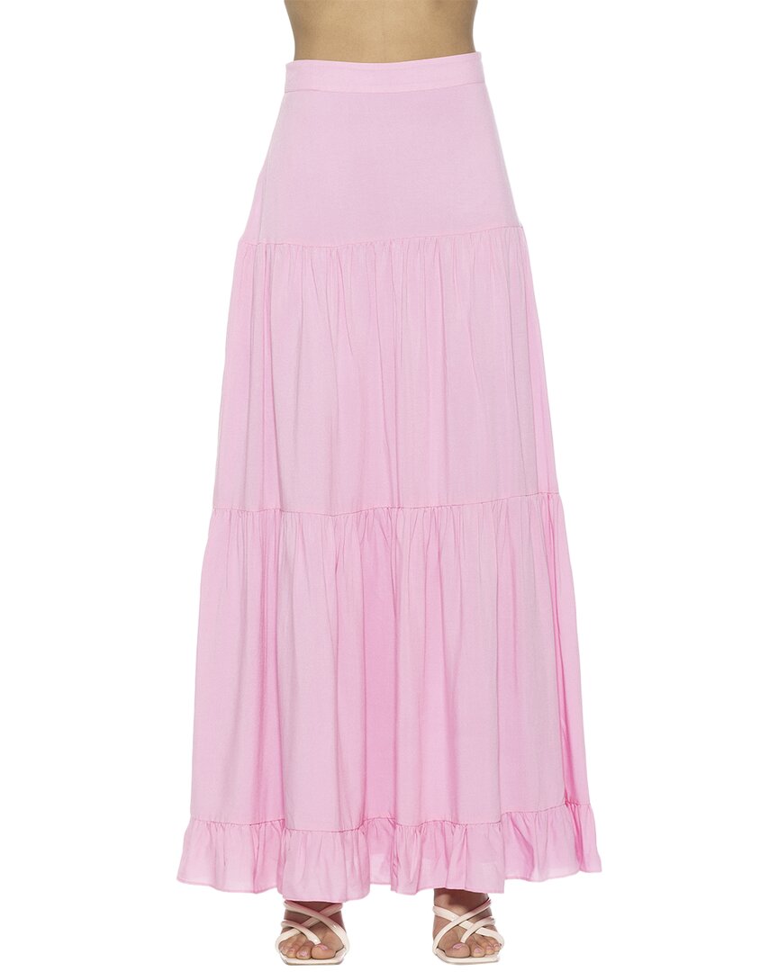 Alexia Admor Halima Maxi Skirt In Pink