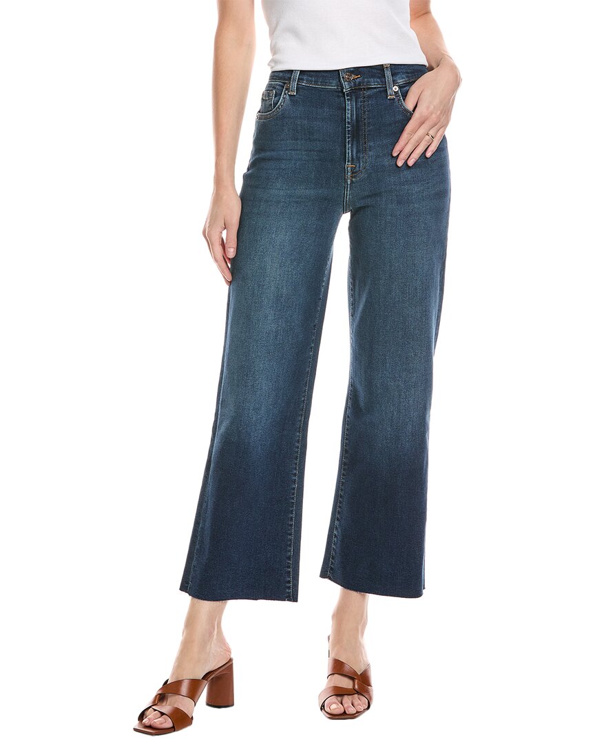 7 For All Mankind Cropped Alexa Freesia Jean In Blue