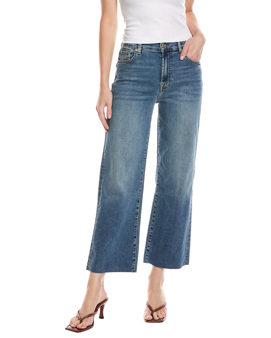 7 For All Mankind Alexa Felicity Cropped Jean In Blue