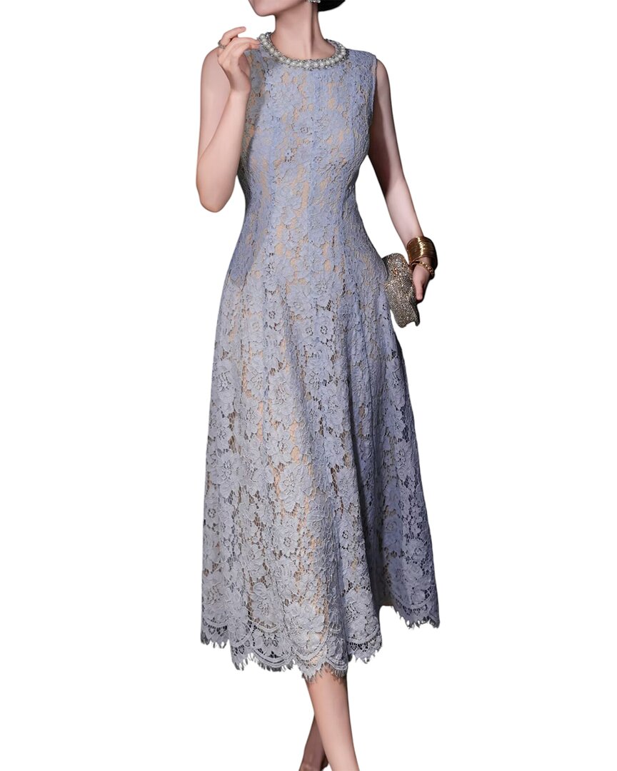 Burryco Brc By  Midi Dress In Blue