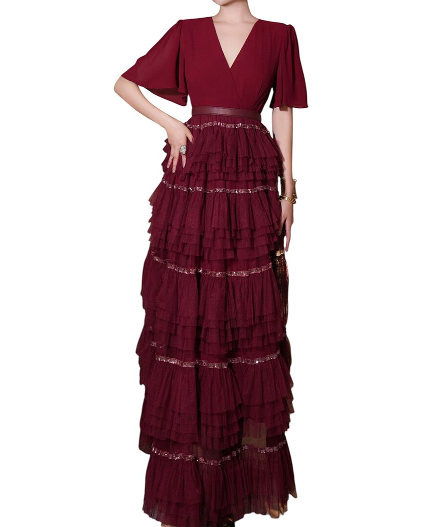 Burryco Brc By  Maxi Dress In Red