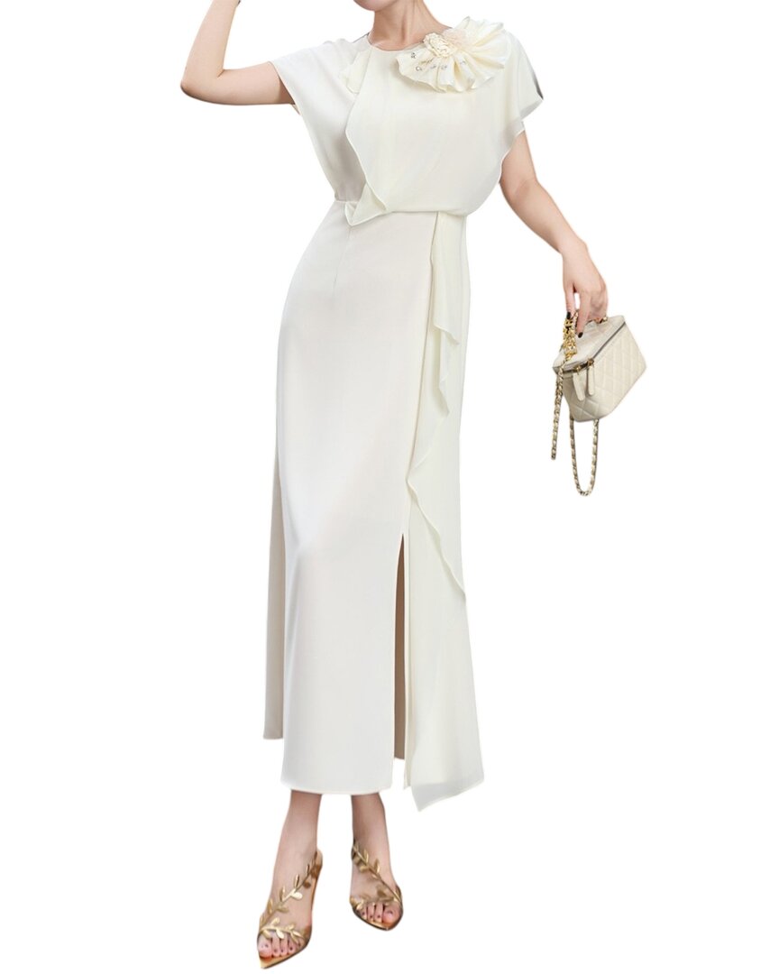 Burryco Brc By  Midi Dress In White