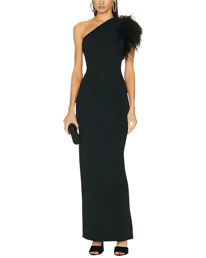 Camila Blanco Maxi Dress In Black