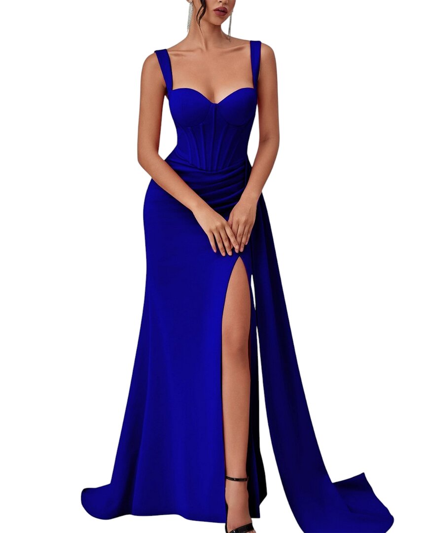 Oloey Maxi Dress In Blue