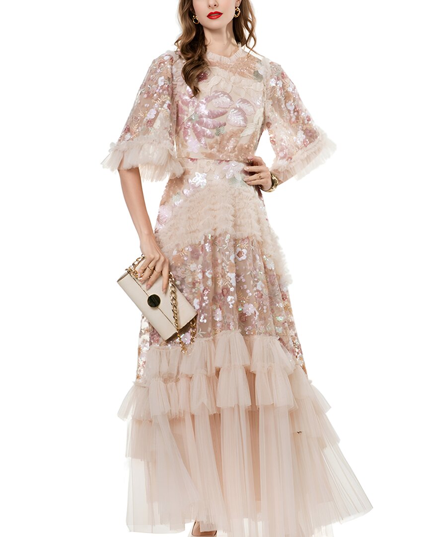 Lionello Salvi Maxi Dress In Neutral