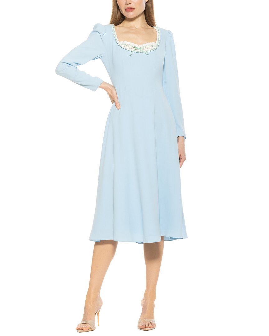 Alexia Admor Zenaida Fit And Flare Dress In Blue