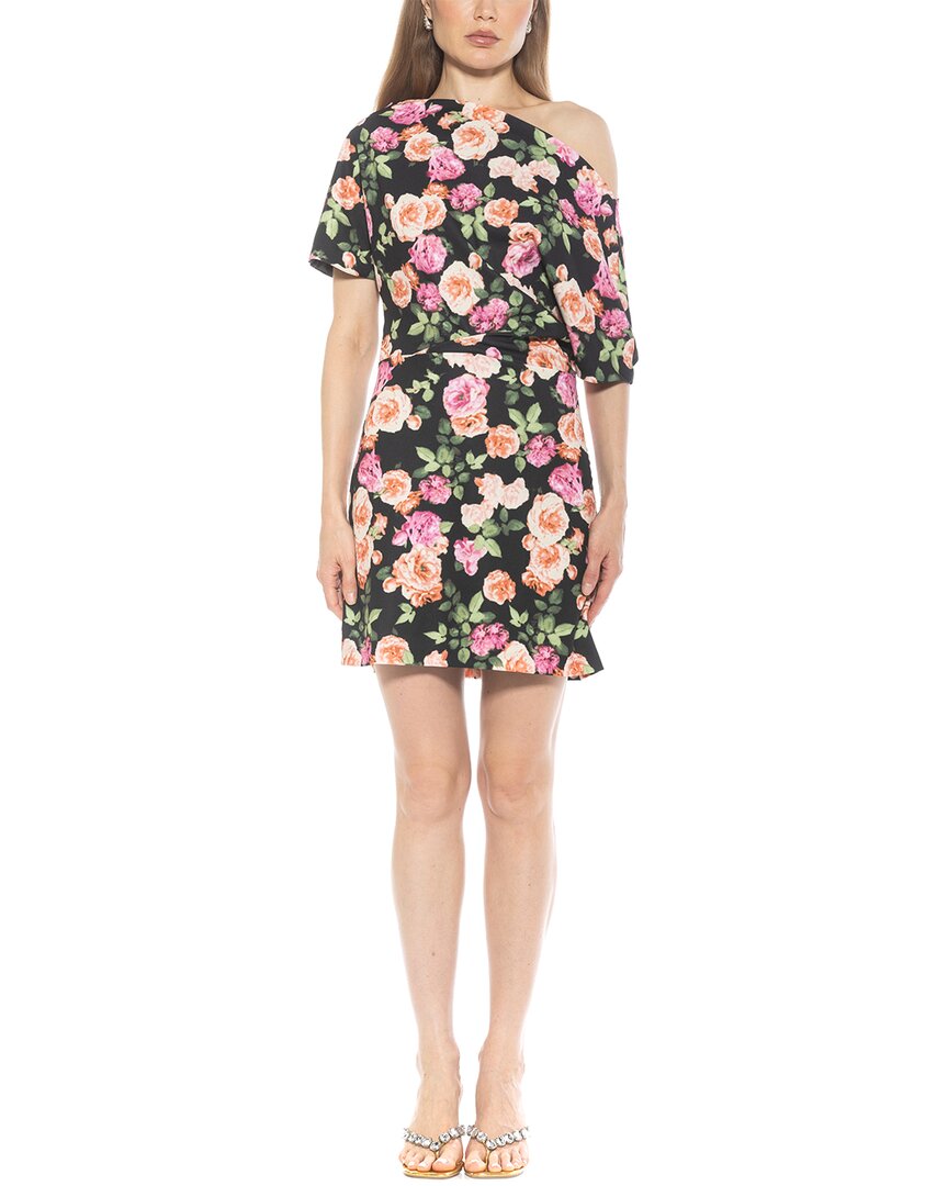 Alexia Admor Suri Draped One-shoulder Minidress In Green