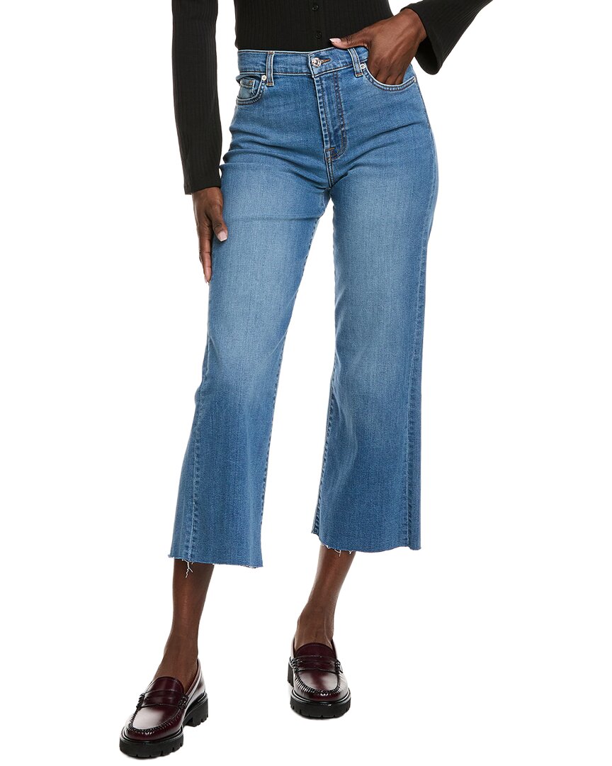 7 For All Mankind Cropped Alexa Leesburg Jean In Blue