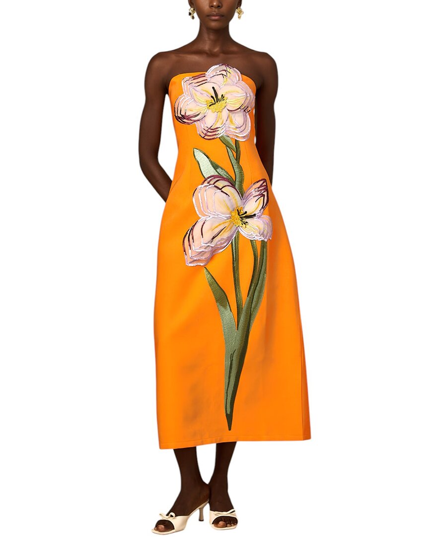 Emma Way Maxi Dress In Orange