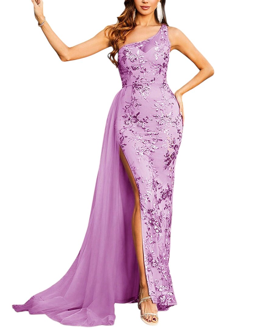 Lebrin Atelier Maxi Dress In Purple