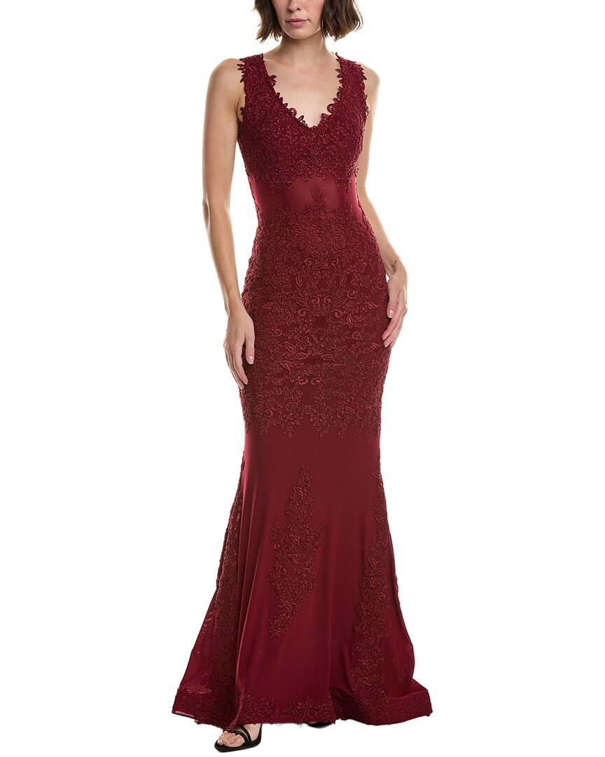 Issue New York Maxi Dress In Burgundy