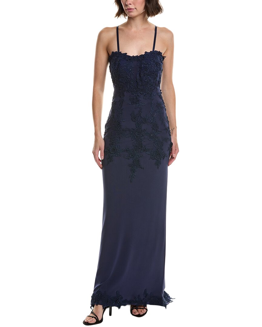 Issue New York Maxi Dress In Blue