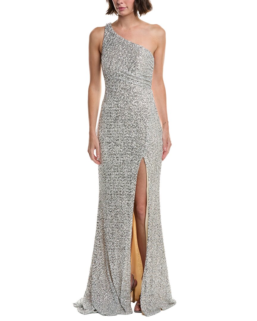 Issue New York Sequin One-shoulder Maxi Dress