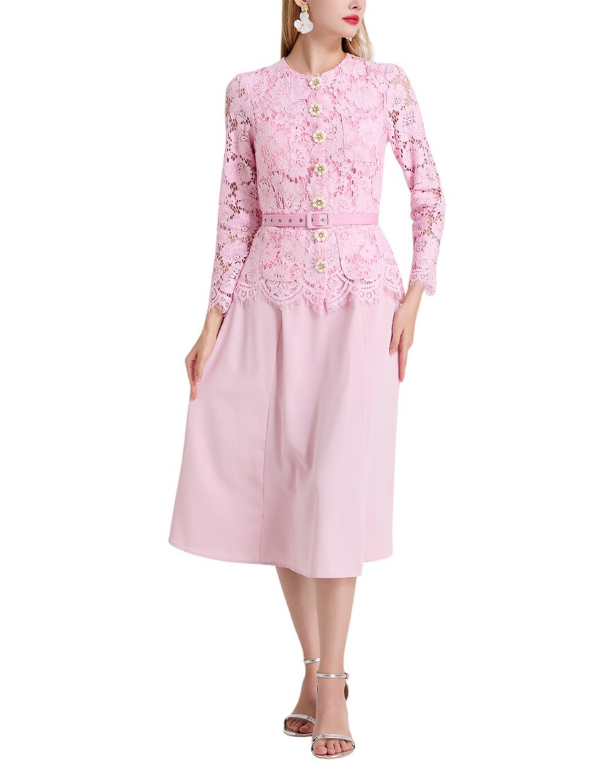 Kaimilan Midi Dress In Pink