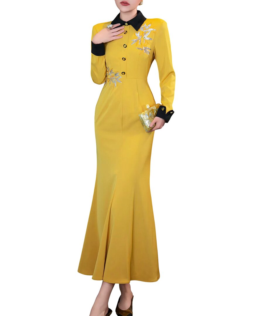 Burryco Maxi Dress In Yellow