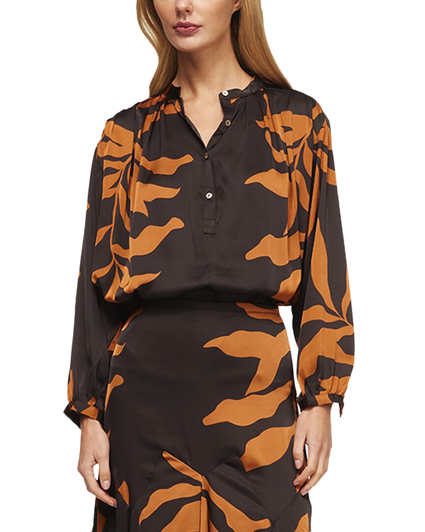 Misa Los Angeles Allyn Top In Brown