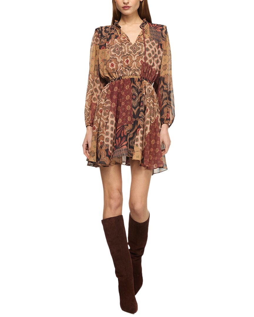 Misa Los Angeles Molly Dress In Brown